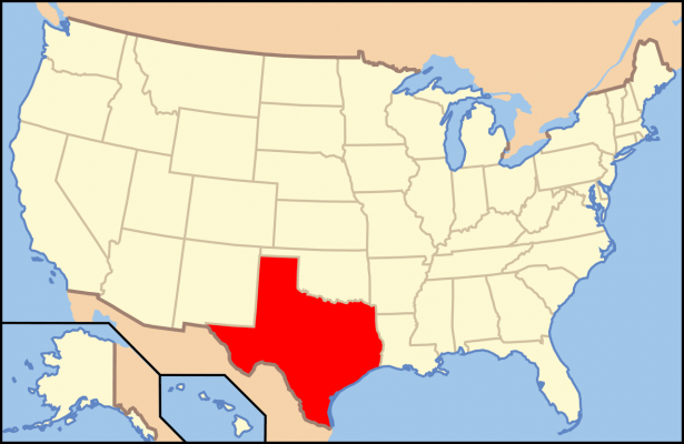 موقعیت جغرافیایی تگزاس