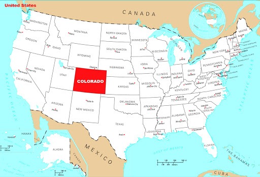 موقعیت جغرافیایی کلرادو
